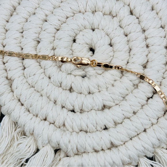 Navy blue eye necklace 18k laminated gold - Picture 6 of 6